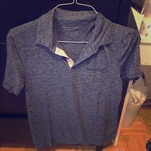GAP men’s heather grey jersey polo